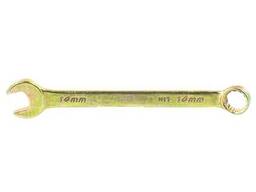 14980 Ключ комбинированный, 14 мм, желтый цинк// Сибртех