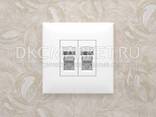 4400314 Телефонная Розетка Rj-12 В Стену Двойная, "Avanti", "Белое Облако" - фото 3