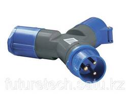 Адаптер двухлучевой TS1012 2P+ PE 16A 250В IP44 IEK ***