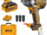 Аккумуляторный бесщеточный ударный гайковерт INGCO - photo 2
