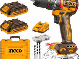 Аккумуляторный ударный шуруповерт INGCO
