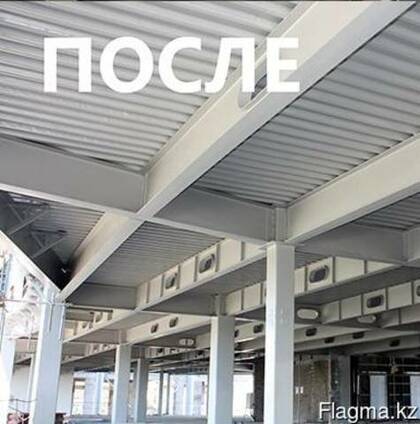 Антикоррозийная огнезащитная обработка металлоконструкций