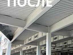 Антикоррозийная огнезащитная обработка металлоконструкций