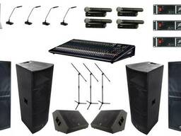 Аренда оборудования конференц-системы и звукового усиления д