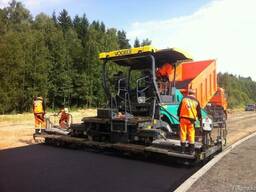 Аренда услуги асфальтоукладчика в Караганде