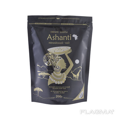 "ASHANTI" (Ашанти) кенийский черный листовой чай (пиалка в подарок)