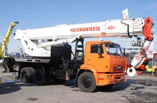 Автокран 40 тонн стрела 27,3м - шасси Урал, Камаз 6х4 Евро 4