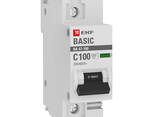 Автоматический выключатель 1P 100А (C) 10kA ВА 47-100 EKF Basic - фото 1
