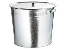 Бак для воды оцинкованный с крышкой (крышка с ручкой) 32л, без крана