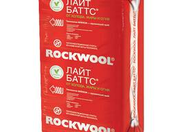 Базальтовая вата Rockwool Лайт Баттс 1000х600х100, 5 плит (минвата, минплита, утеплитель)