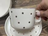 Белый чайно-столовый сервиз со звёздочками Vassila - фото 2