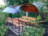 Беседка дачная из поликарбоната - фото 2