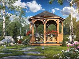 Беседка для парка деревянная