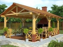 Беседка садовая деревянная