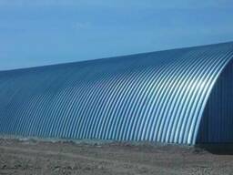 Бескаркасный арочный ангар