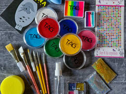 Бетті бояуға арналған бояулар мен қылқаламдар жиынтығы