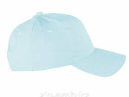 Бейсболка "Классика" на металлической застежке Светло-голубой, Шестиклинка, 7