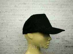 Бейсболка на липучке черная