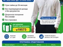 Беззалоговый кредит для ИП онлайн!
