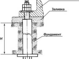 Болт фундаментный съемный Тип 4, Исп.1 ГОСТ 24379.1 80 Подро