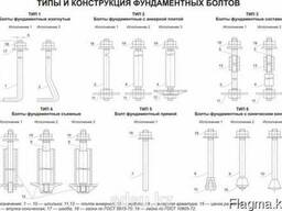 Болты фундаментные (анкерные шпильки) ГОСТ 24379.1-80- СТ КЗ