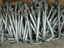 Болты фундаментные изогнутые тип 1.1 12 мм М12 ГОСТ 24379.1-