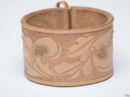 Браслеш широкий на руку (кожа)