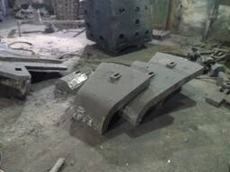 Броня торцевая нижняя 110Г13Л