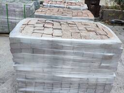 Брусчатка пилено-колотая из гранита и габро-диаббаза