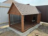 Будки и вольер для собак от производителя (дерево, имитация бруса). - фото 2