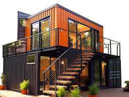 Быстро-возводимое здание модульное из 5 блоков Размеры блоков Д*Ш*В, м :6,0*2,7*2,5