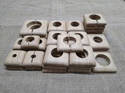 Декоративные накладки/розетки на трубы (деревянные), одинарные