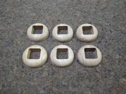 Декоративные накладки/розетки на трубы (деревянные), одинарные.