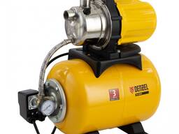 Denzel Насосная станция PS800 X 800Вт,3200 л/ч, ресивер 24л, подъем 38м, нержавейка