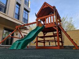 Деревянная площадка игровой комплекс "Пикачу"