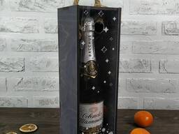 Деревянный ящик для бутылки