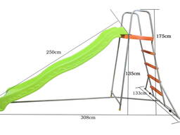 Горка скат с платформой