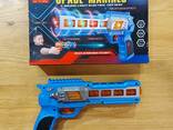 Детский Игрушечный пластиковый пистолет Space Marines. Лазер музыка. - фото 3