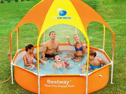 Детский каркасный бассейн Steel Pro Splash-in-Shade 244 х. ..