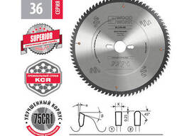 Диск пильный для алюминия 250х3.2х30Hх80T A=-5° FTR Woodwork 36.250.80