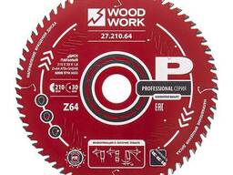 Диск пильный Профессионал 210x1,8/1,2x30 Z=64 A=15 Woodwork 27.210.64