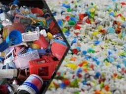 Дробленный полимер пластмасс вторичный