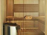 Дверь для сауны Harvia STG 8х21 (Короб-сосна, Стекло-бронза, Ручка-защёлка) - фото 2