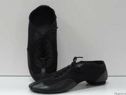 Джазовые полуботинки (джазовки) сетка и кожа