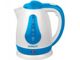 Электрический чайник Scarlett SC-EK18P29 бело-голубой