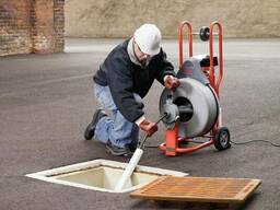 Электромеханическая прочистная машина Ridgid K-750 с короткой спиралью T-468. ..