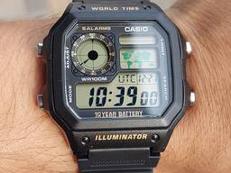 Электронные наручные часы Casio. Мировое время. Классика. Подарок