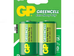 Элемент питания R20-D GP 13G UE2 Greencell 2шт. блистер