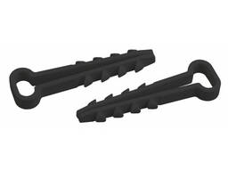 ЭРА Дюбель-хомут для плоского кабеля 5-10мм черный