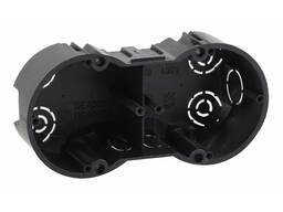 ЭРА Коробка установочная КУТ 2-х местная для твердых стен саморез. IP20